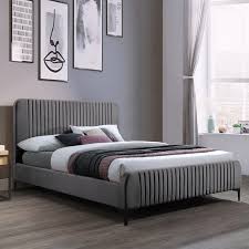 Maisy Queen Size Bed Frame Dark Grey