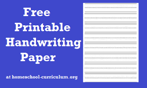 Free Printable Handwriting Paper For Handwriting Practice Penmanship