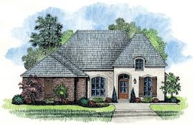 Narrow Lot French Country Home Plan