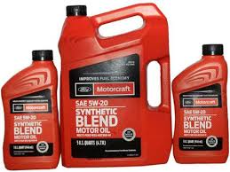 motorcraft sae 5w 20 synthetic blend