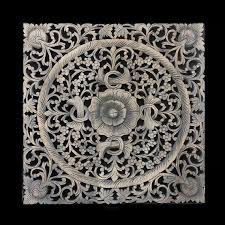 Indian Wood Carving Wall Art Panel