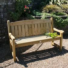 Three Seater Solid Wooden Garden Bench