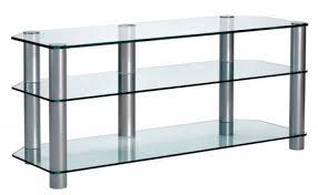 Silver Glass Tv Stand For Tvs
