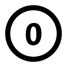 Circled 0 Icon