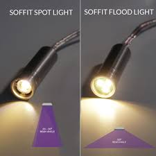 soffit mounted led flood light kit