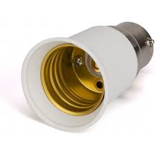 B22 To E27 Led Bulb Base Converter Halogen Cfl Light Lamp Adapter Socket Change Energy Class