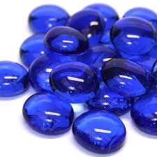 Glass Gems 100g Blue Crystal