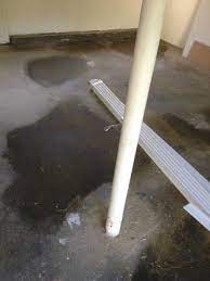 wet spots on garage floor hasn t