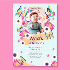 1st birthday invitation images free