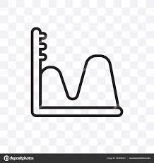 Wave Chart Vector Linear Icon Isolated Transparent