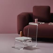 The Line Acrylic Glass Coffee Table By