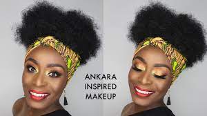 ankara inspired makeup beige lime