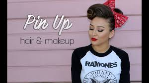pin up hair makeup tutorial you