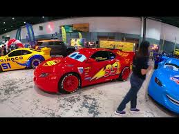 car show with lightning mcqueen and