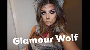wolf glam halloween makeup tutorial