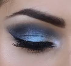 prom makeup tutorial smokey blue