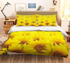 Yellow Sunflower 3d Bedding Set Teeruto
