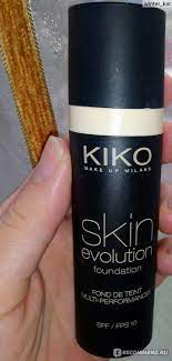Тональный крем KIKO Skin evolution foundation - «Подчеркнёт все ваши недостатки. 107 номер Creamy beige» | отзывы