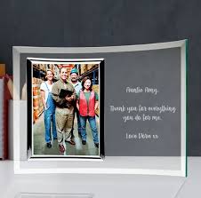 Personalised Curved Glass Photo Frame