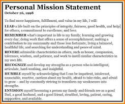 A Personal Mission Statement  NOT a New Year s Resolution  but     Best personal statements for grad school  Personal mission statement  guidelines  templates and exercises to