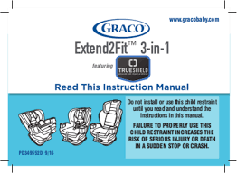 User Manual Graco Extend2fit English