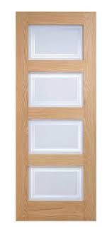 oak shaker 4l frosted glass interior doors