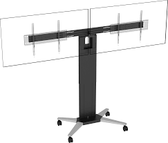 dual flat panel floor stand vision