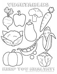 Printable Healthy Eating Chart Coloring Pages Clip Art