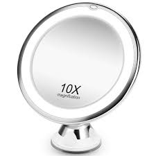 10 x magnifying makeup mirror with