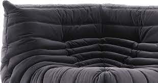 Comfort Style Curve Sofa Dark Grey