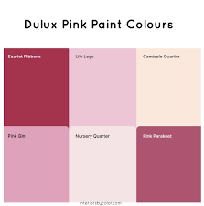 dulux favorite pink paint colours
