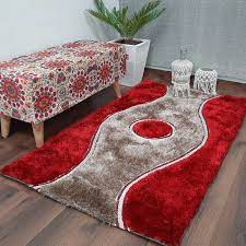 rectangular red modern rugs design for