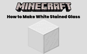 White Stained Glass In Minecraft