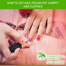 how to get nail polish off carpet and