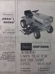 Sears Craftsman 10 Hp Lawn Tractor 36