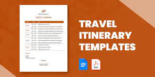 35 travel itinerary templates doc