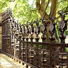 Antique Bespoke Garden Cast Iron Fence