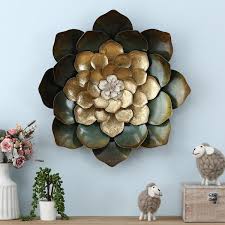 Luxenhome Metal Flower Wall Decor