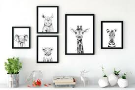 Black White Safari Animal Prints