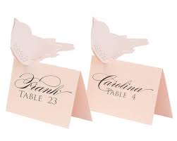 Love Bird Escort Cards Place Card Table Number Wedding
