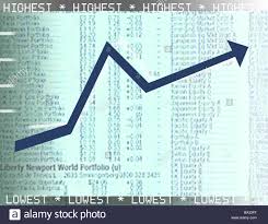 Illustration Stock Market Report Balance Curve Climbs Series