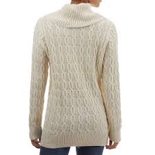 Jeanne Pierre Womens Cotton Cowl Neck Sweater