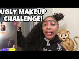 ugly makeup challenge on monkey