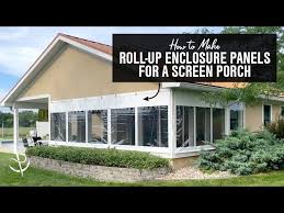 Enclosure Panels For A Screen Porch