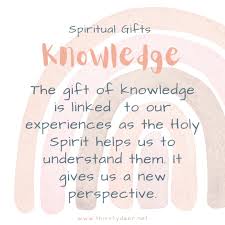 spiritual gifts knowledge thirsty deer