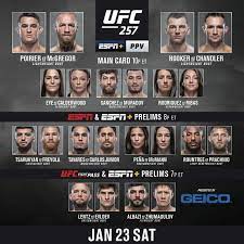 4 at lightweight, hasn't fought since knocking. Ufc 257 Conor Mcgregor Vs Dustin Poirier Prelims And Early Prelims Result Firstsportz