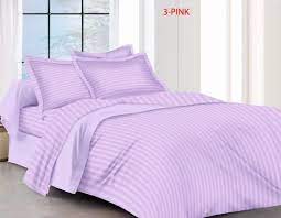 Cotton Satin Stripe Purple King Size