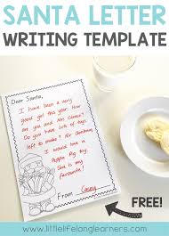free santa letter writing template