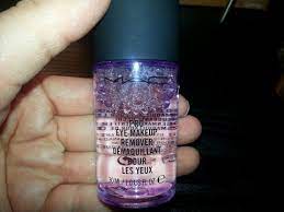mac make up remover purple bottle