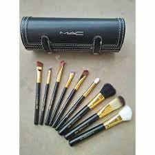 jual mac brush make up set tabung isi 9